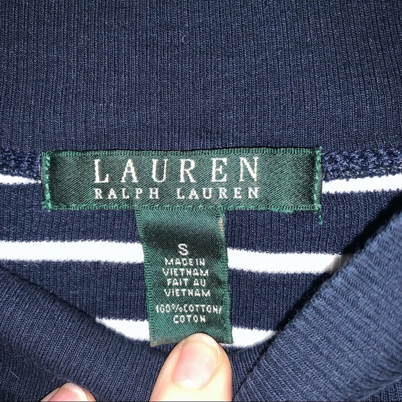 Lauren Ralph Lauren Small sweater top blue&white stripes - Picture 3 of 7